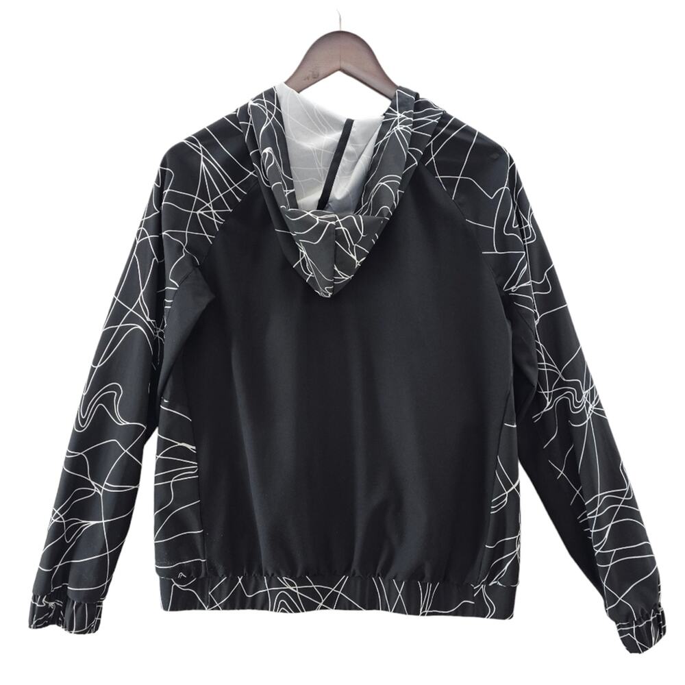 Fabletics Jacket Womens Medium Black White Athlei… - image 2